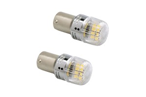 Λάμπες Led P21W BA15S Μονοπολικές 10-30Volt 620Lm 16 Led Λευκό Φως Canbus 14682 2 Τεμάχια