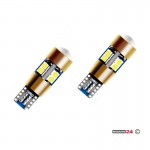 Λάμπες Led Τ10 12volt 400Lm Canbus Λευκό Φως 1402 2 Τεμάχια