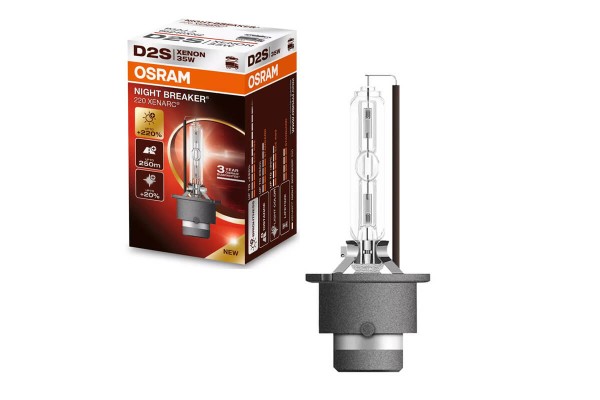 Λάμπα Hid Xenon D2S 4500k 85Volt 35Watt Xenarc Night Braker Laser +220% Next Generation Osram 66240XN2 1 Τεμάχιο