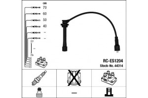 NGK 44314 Σετ καλωδίων υψηλής τάσης για Suzuki