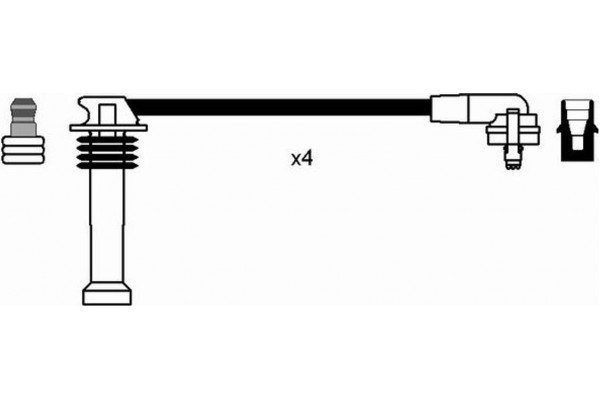 Ngk Σετ Καλωδίων Υψηλής Τάσης - 0641