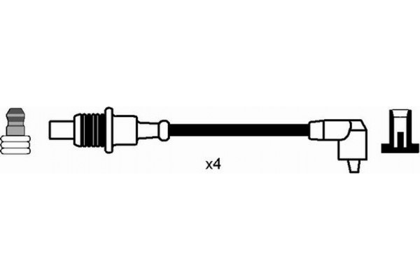 Ngk Σετ Καλωδίων Υψηλής Τάσης - 8471