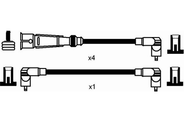 Ngk Σετ Καλωδίων Υψηλής Τάσης - 0941