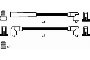 Ngk Σετ Καλωδίων Υψηλής Τάσης - 5404