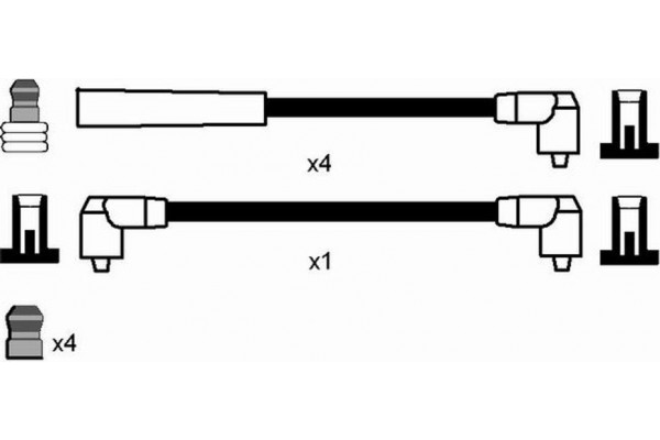 Ngk Σετ Καλωδίων Υψηλής Τάσης - 5404