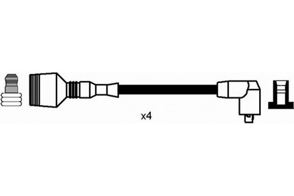 Ngk Σετ Καλωδίων Υψηλής Τάσης - 8195
