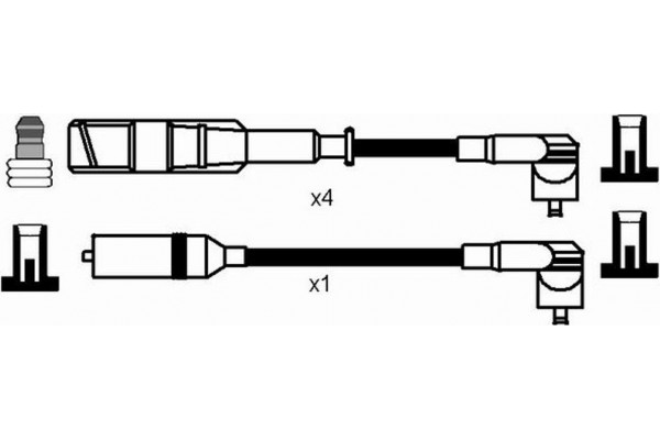 Ngk Σετ Καλωδίων Υψηλής Τάσης - 0515