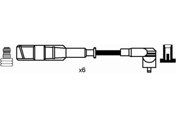 Ngk Σετ Καλωδίων Υψηλής Τάσης - 0932