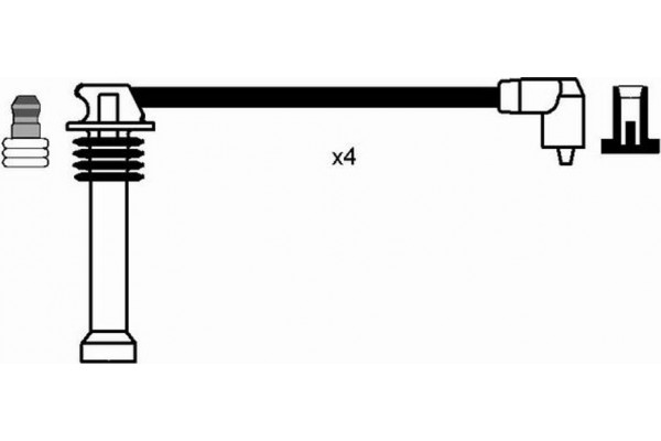 Ngk Σετ Καλωδίων Υψηλής Τάσης - 8542