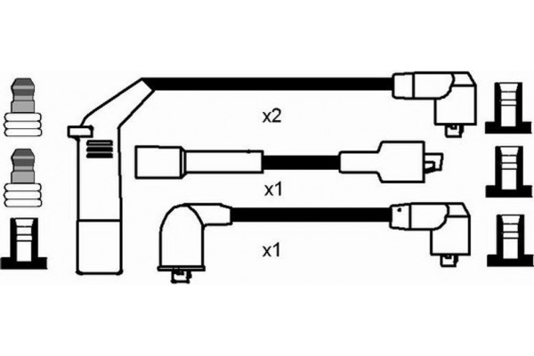 Ngk Σετ Καλωδίων Υψηλής Τάσης - 7367