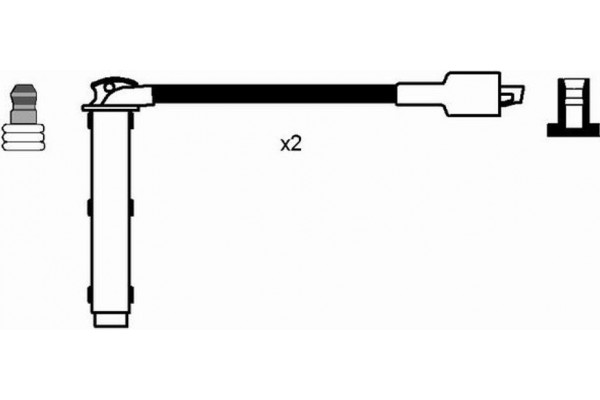 Ngk Σετ Καλωδίων Υψηλής Τάσης - 7705