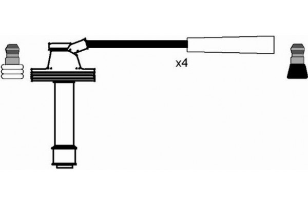Ngk Σετ Καλωδίων Υψηλής Τάσης - 8492
