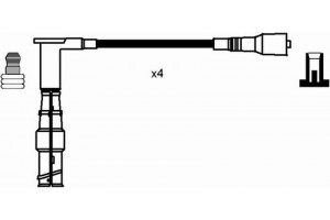Ngk Σετ Καλωδίων Υψηλής Τάσης - 0738