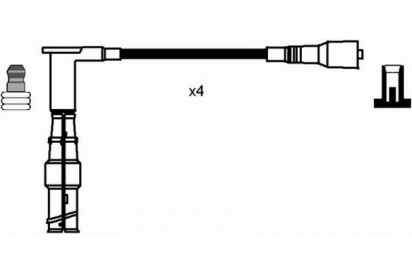 Ngk Σετ Καλωδίων Υψηλής Τάσης - 0738