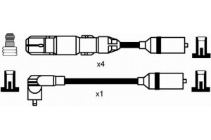 Ngk Σετ Καλωδίων Υψηλής Τάσης - 0956