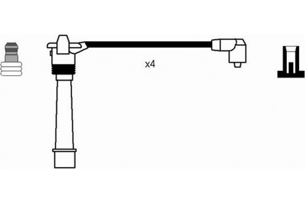 Ngk Σετ Καλωδίων Υψηλής Τάσης - 2995