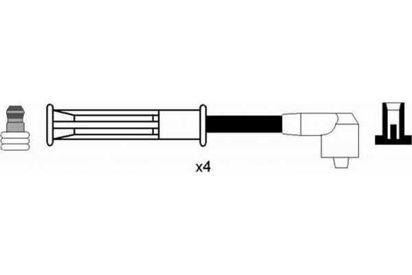 Ngk Σετ Καλωδίων Υψηλής Τάσης - 7200