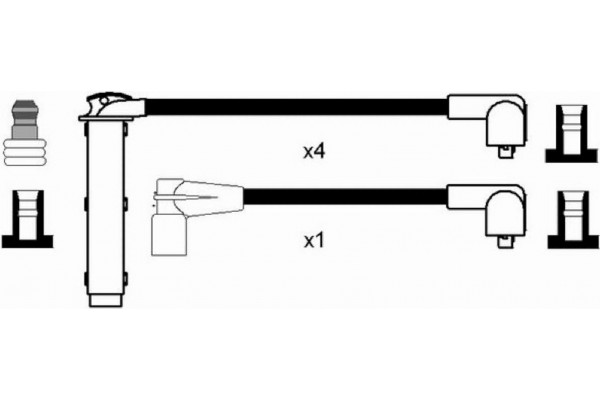 Ngk Σετ Καλωδίων Υψηλής Τάσης - 2585