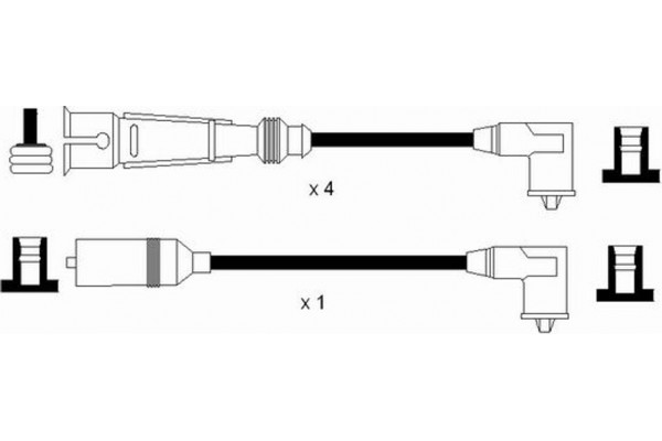 Ngk Σετ Καλωδίων Υψηλής Τάσης - 0949
