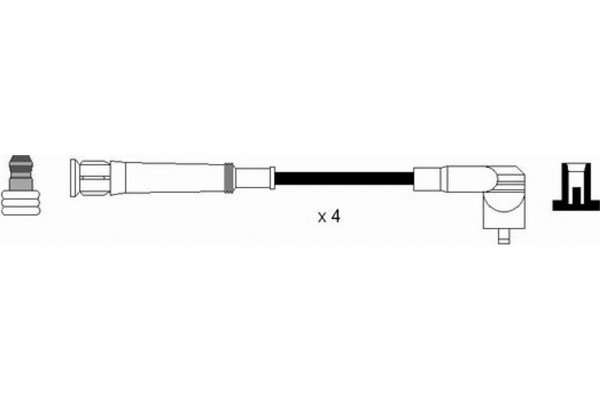Ngk Σετ Καλωδίων Υψηλής Τάσης - 0643