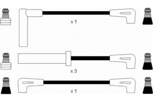 Ngk Σετ Καλωδίων Υψηλής Τάσης - 8283
