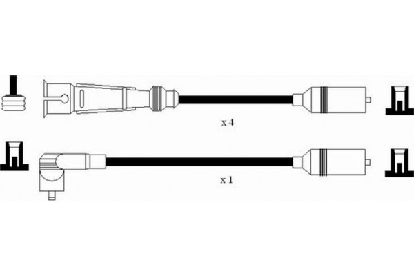 Ngk Σετ Καλωδίων Υψηλής Τάσης - 7363