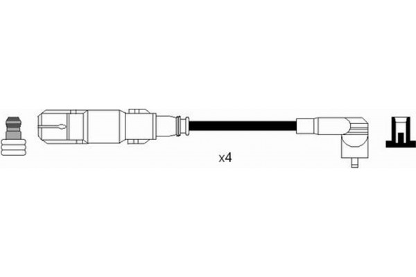 Ngk Σετ Καλωδίων Υψηλής Τάσης - 7302