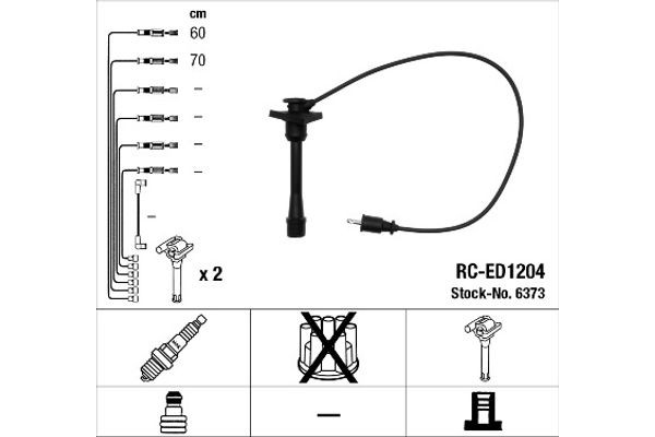 Ngk Σετ Καλωδίων Υψηλής Τάσης - 6373