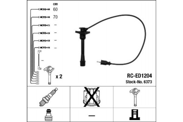 Ngk Σετ Καλωδίων Υψηλής Τάσης - 6373