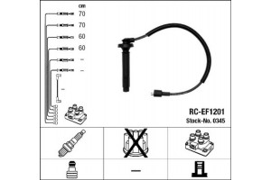 Ngk Σετ Καλωδίων Υψηλής Τάσης - 0345