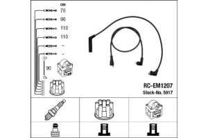 Ngk Σετ Καλωδίων Υψηλής Τάσης - 5917
