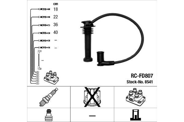 Ngk Σετ Καλωδίων Υψηλής Τάσης - 8541