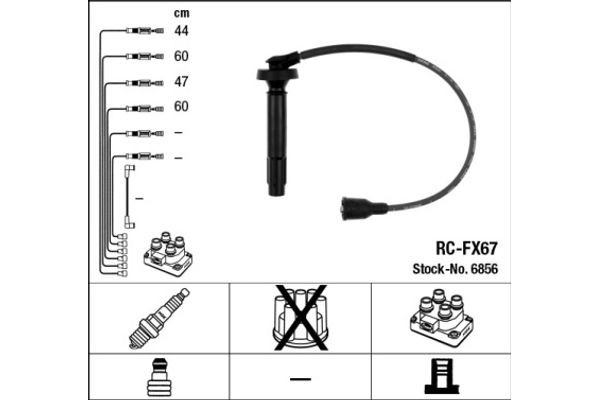 Ngk Σετ Καλωδίων Υψηλής Τάσης - 6856