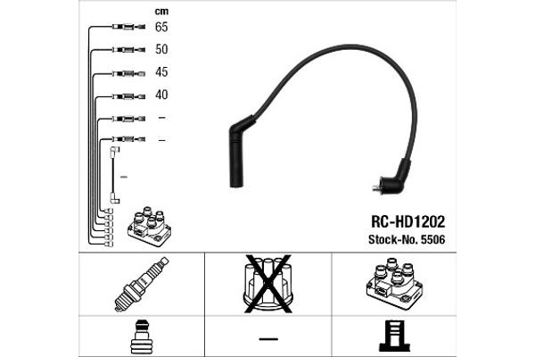 Ngk Σετ Καλωδίων Υψηλής Τάσης - 5506