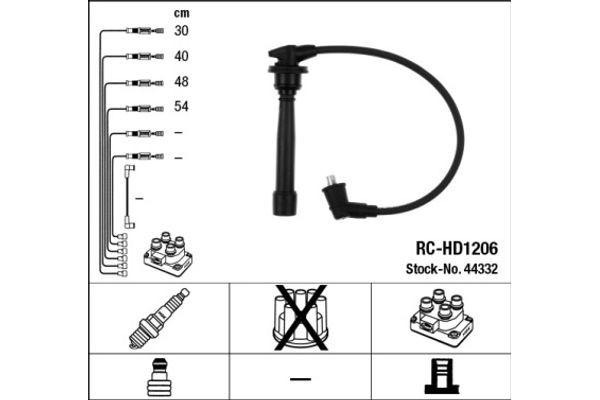 Ngk Σετ Καλωδίων Υψηλής Τάσης - 44332