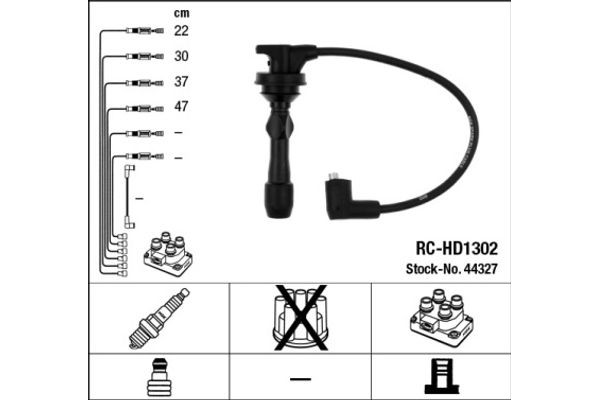 Ngk Σετ Καλωδίων Υψηλής Τάσης - 44327