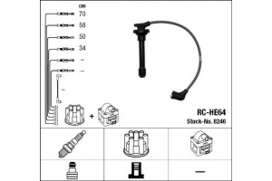 Ngk Σετ Καλωδίων Υψηλής Τάσης - 8246