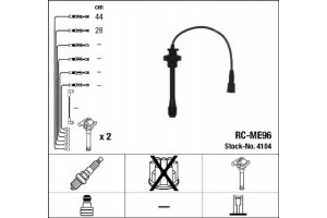 Ngk Σετ Καλωδίων Υψηλής Τάσης - 4104