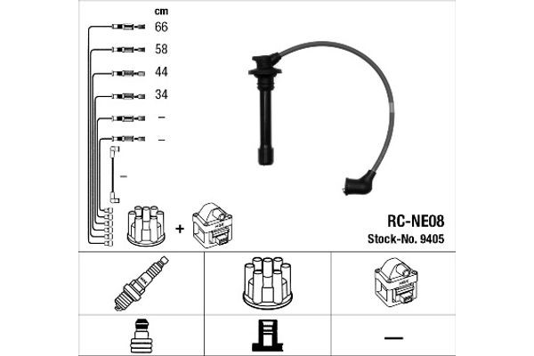 Ngk Σετ Καλωδίων Υψηλής Τάσης - 9405