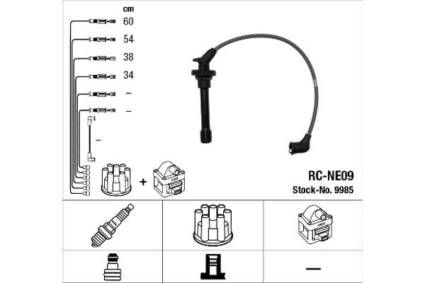 Ngk Σετ Καλωδίων Υψηλής Τάσης - 9985