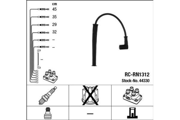 Ngk Σετ Καλωδίων Υψηλής Τάσης - 44330
