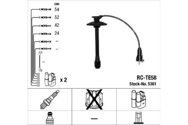 Ngk Σετ Καλωδίων Υψηλής Τάσης - 5361