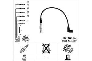Ngk Σετ Καλωδίων Υψηλής Τάσης - 44227
