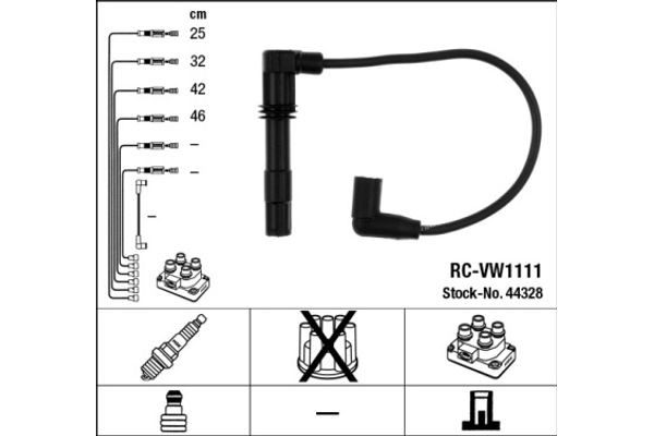 Ngk Σετ Καλωδίων Υψηλής Τάσης - 44328