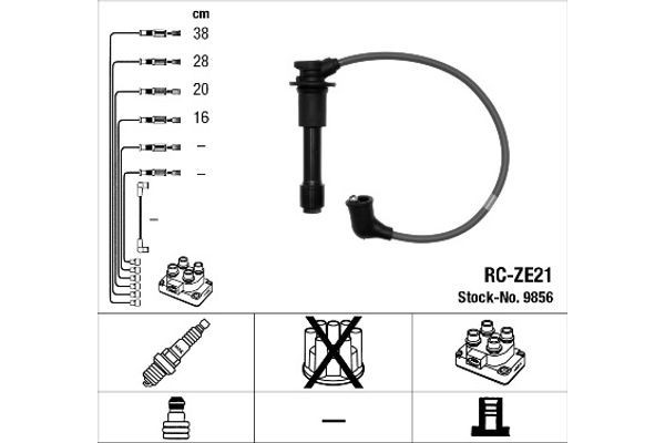 Ngk Σετ Καλωδίων Υψηλής Τάσης - 9856