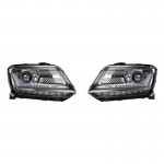 LEDriving® Μπροστινά Φανάρια Black Full Led Dynamic Osram Με Φώτα Ημέρας DRL Για Volkswagen Amarok 2010+ (LEDHL107-BK)