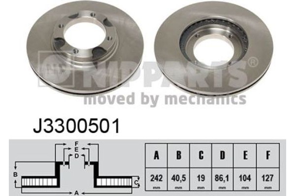 Nipparts Δισκόπλακα - J3300501