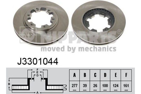 Nipparts Δισκόπλακα - J3301044