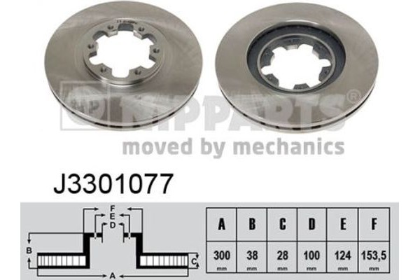 Nipparts Δισκόπλακα - J3301077