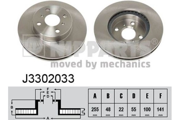 Nipparts Δισκόπλακα - J3302033